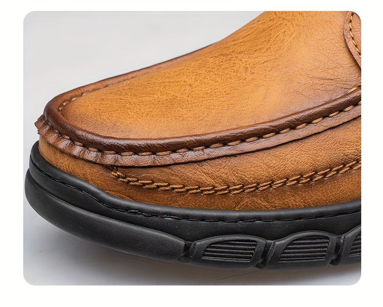 CLOHOO Brand Handmade Shoes with Thick Rubber Soles, Suitable for Business And Casual Wear for Men. Comfortable, Breathable, Lace-Up, Durable, Soft-Soled Casual Shoes for Men.