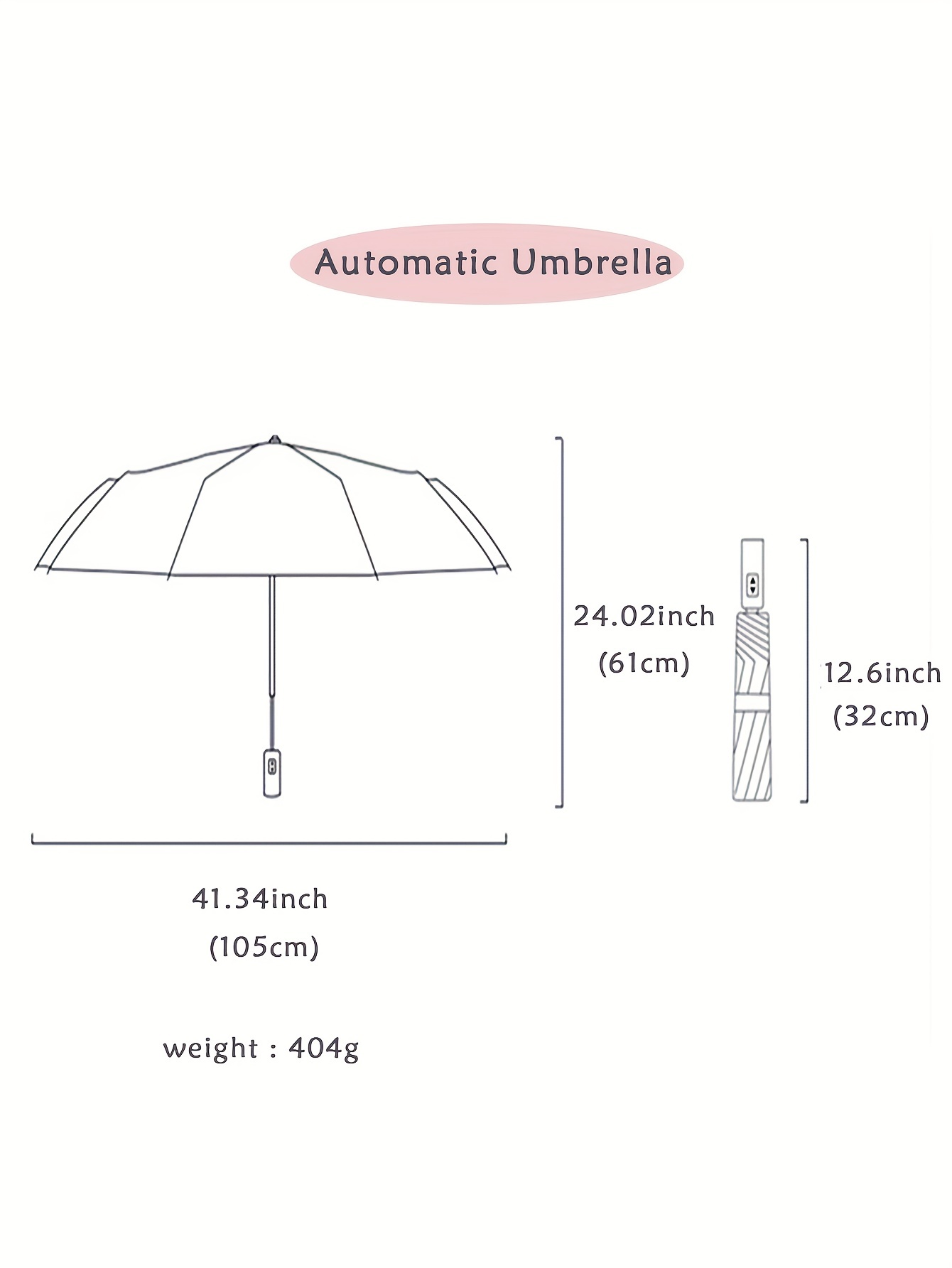 Automatic Open/Close, Windproof Tri-Fold Umbrella - Durable, Thickened Canopy for Enhanced Rain Protection, Ideal for Business Use, Automatic Folding Umbrella