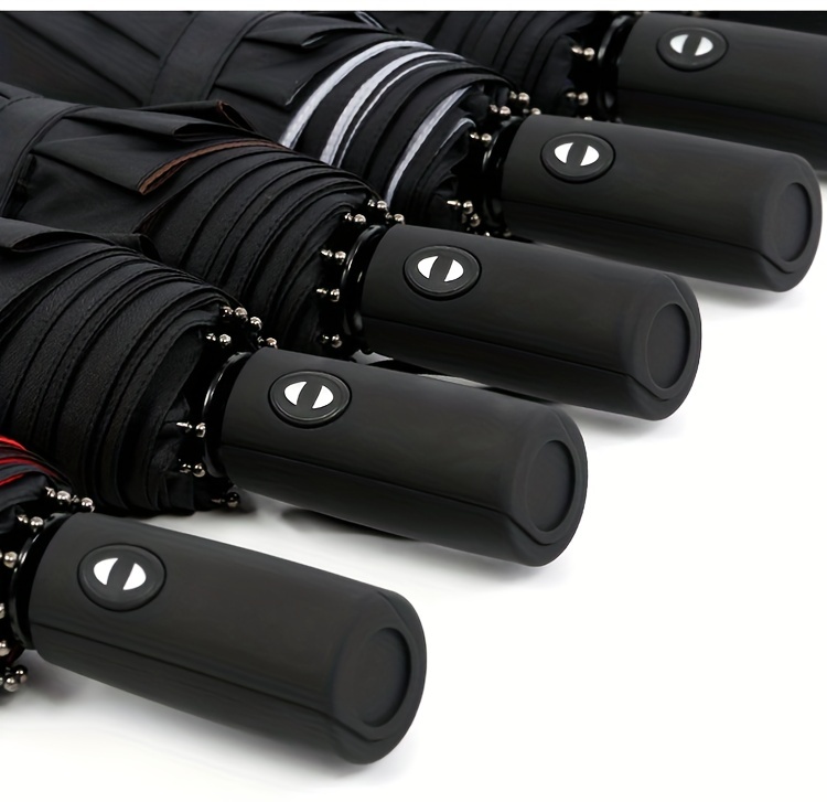 Automatic Open/Close, Windproof Tri-Fold Umbrella - Durable, Thickened Canopy for Enhanced Rain Protection, Ideal for Business Use, Automatic Folding Umbrella