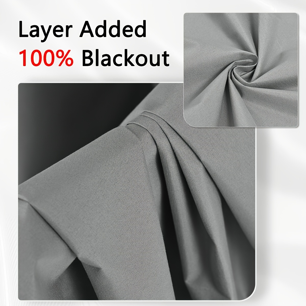 4pcs, Minimalist Blackout Curtains, Covered with Film and Rope Ring, Darkening and Sun Protection Curtains for Bedroom, Study, Living Room, Dining Room, a Set of 4 Panels