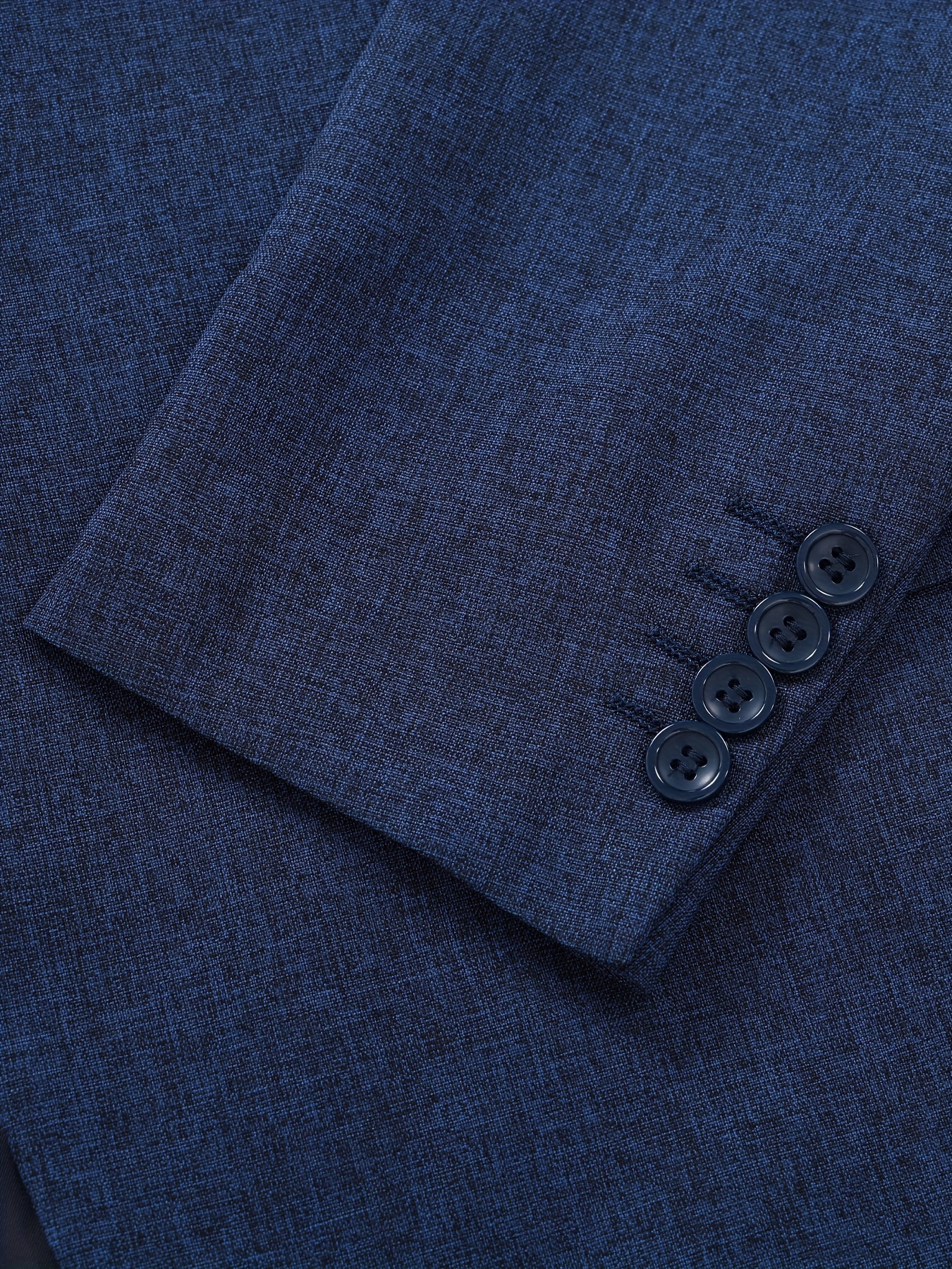 Men's Stylish Royal Blue Polyester Blazer with Lapel Collar & Side Pockets - Perfect for Casual Outings, Weddings, and Business Events