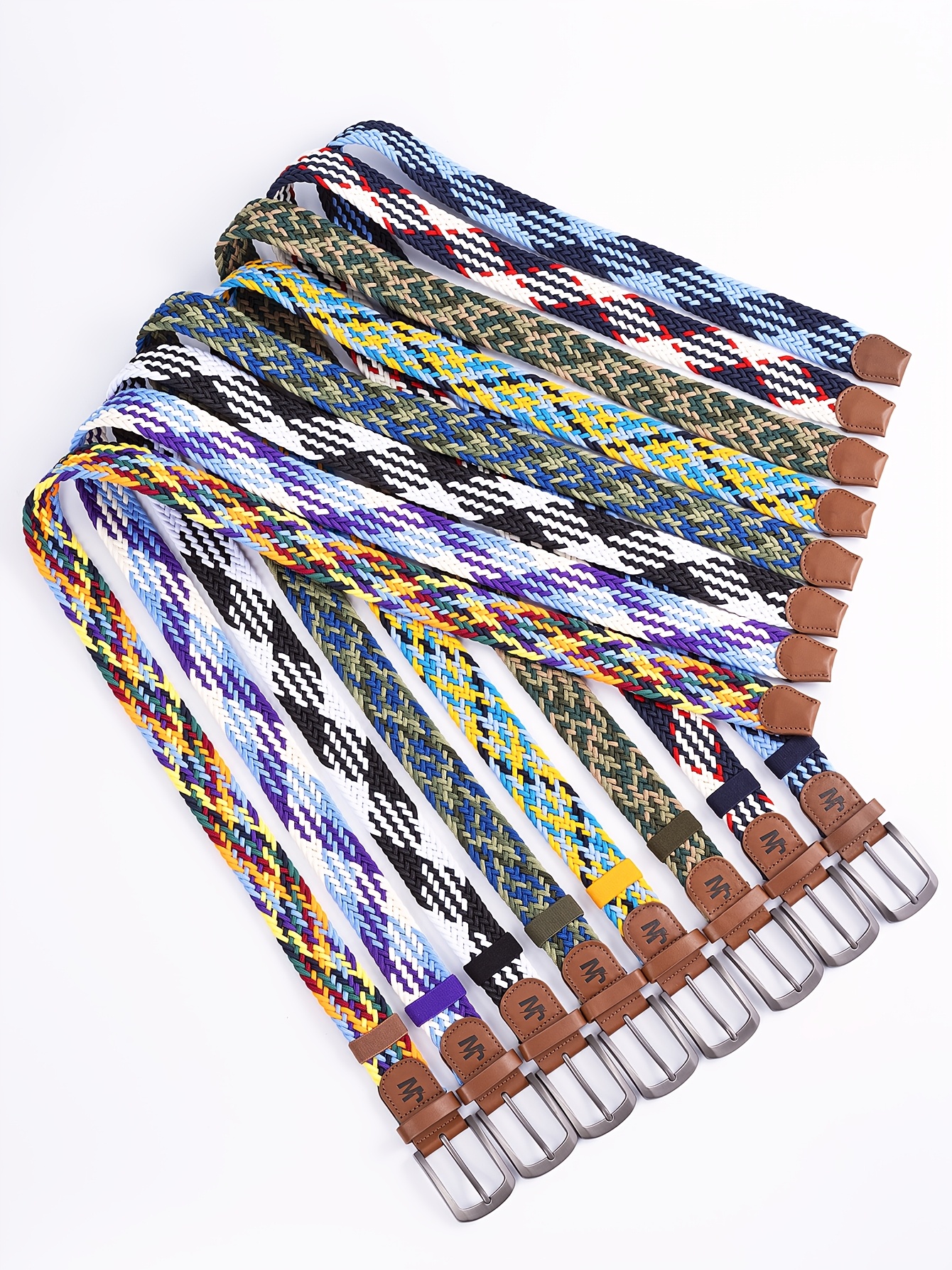 1pc Men'S Woven Belts, a Variety of Patterned Belts, Sports And Leisure Belts, Shorts And Pants Accessories, Men'S And Women'S Accessories.