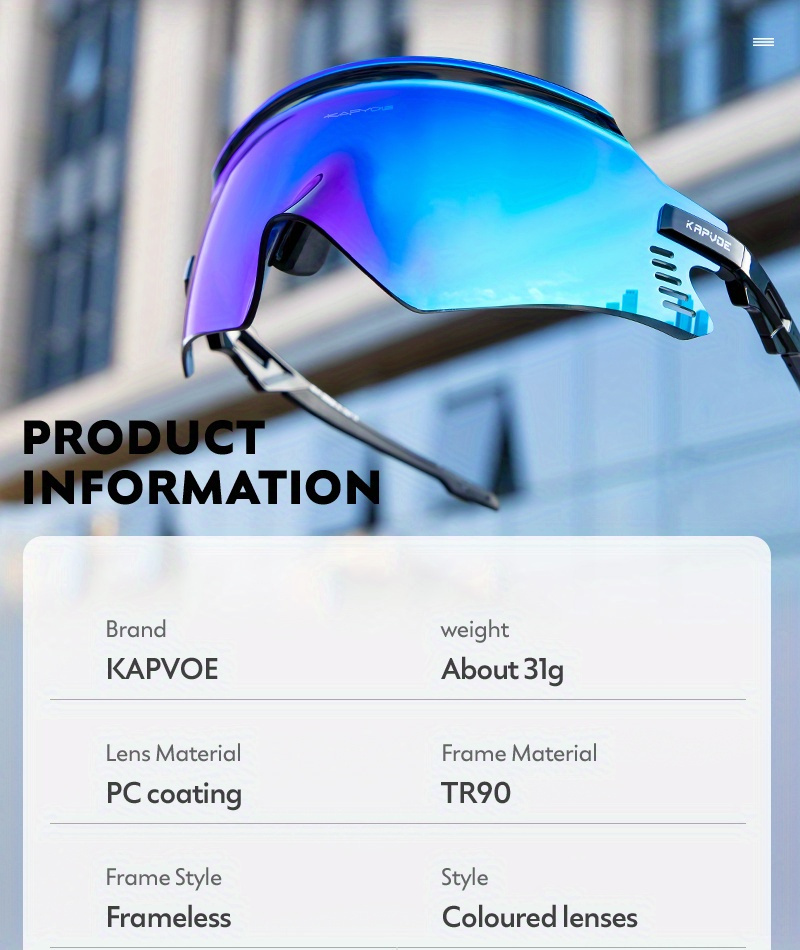 KAPVOE Glasses - Stylish Black & Green Goggles with Reflective Lenses, Perfect for, and, Eyewear | Reflective Lenses | Adjustable Strap