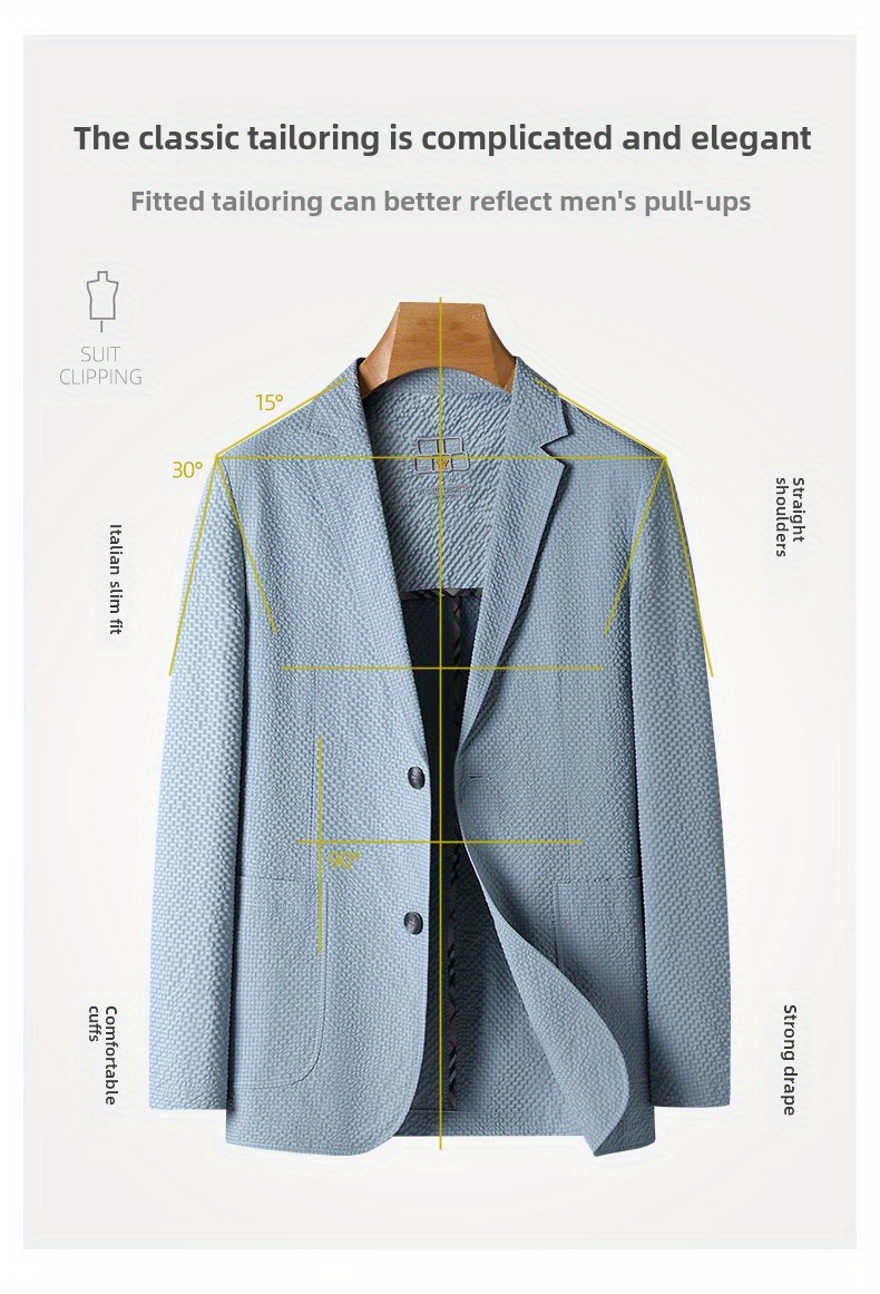 KATMA CRRTMARO Spring And Summer Commuter High-End Casual Suit for Men, Lightweight Thin Wrinkle-Resistant Four-Way Stretch Business Slim Fit Blazer - Aaron Paul Pants & 9126-Y