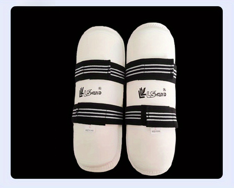 1 pair of arm guards, 1 pair of leg guards, a full set of 4pcs, adult thickened one-time forming taekwondo leg guards, competition taekwondo leg guards, suitable for taekwondo training