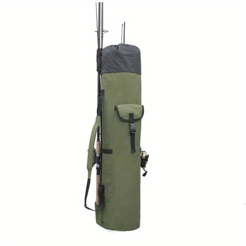 Black Green Durable Wholesale Outdoor Round Fishing Rod Bag Multifunctional Fishing Pole Holder Multi-Color Large Capacity Sea Gear Storage Bag